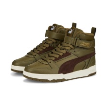 Puma Winter Boots Sneaker RBD Game Winterised/Fleece-lined Olive Green Kids